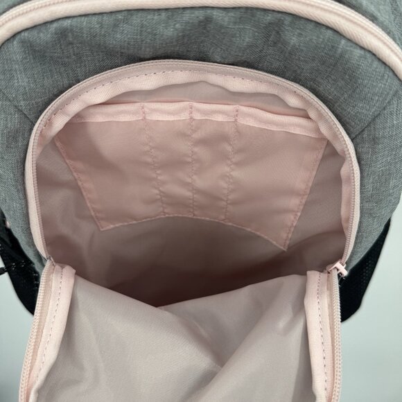 Puma Evercat Hybrid Backpack in Heather Grey/Pale Pink for Girl/Woman School Gym - Picture 6 of 15